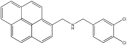 1-(3,4-Dichlorobenzylaminomethyl)pyrene Struktur