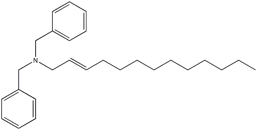 (2-Tridecenyl)dibenzylamine Struktur