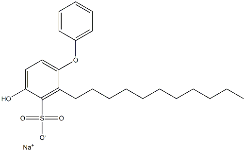 4-Hydroxy-2-undecyl[oxybisbenzene]-3-sulfonic acid sodium salt Struktur