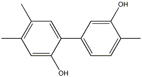 4,4',5-Trimethyl-1,1'-biphenyl-2,3'-diol Struktur