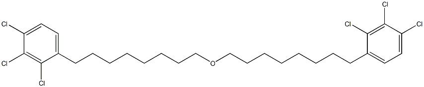 2,3,4-Trichlorophenyloctyl ether Struktur