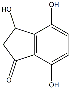 3,4,7-Trihydroxyindan-1-one Struktur