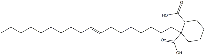 Cyclohexane-1,2-dicarboxylic acid hydrogen 1-(8-octadecenyl) ester Struktur