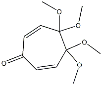 4,4,5,5-Tetramethoxycyclohepta-2,6-dien-1-one Struktur