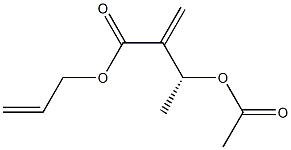 (3R)-3-Acetyloxy-2-methylenebutyric acid 2-propenyl ester Struktur