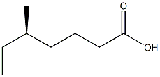 [R,(-)]-5-Methylheptanoic acid Struktur