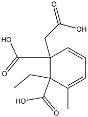 6-Methylphthalic acid 1-ethyl 2-carboxymethyl ester Struktur