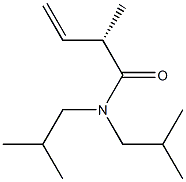 [S,(+)]-N,N-Diisobutyl-2-methyl-3-butenamide Struktur