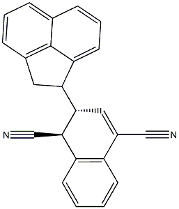 (1R,2S)-2-[(1S)-Acenaphthen-1-yl]-1,2-dihydronaphthalene-1,4-dicarbonitrile Struktur