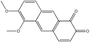 5,6-Dimethoxy-1,2-anthraquinone Struktur