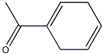 1-Acetyl-1,4-cyclohexadiene Struktur