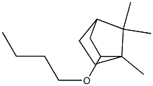 1,7,7-Trimethyl-2-butoxybicyclo[2.2.1]heptane Struktur