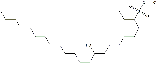 10-Hydroxytricosane-3-sulfonic acid potassium salt Struktur