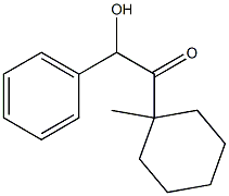 1-(1-Methylcyclohexyl)-2-hydroxy-2-phenylethanone Struktur