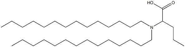 2-(Ditetradecylamino)valeric acid Struktur