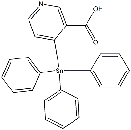 Triphenylstannylnicotnic acid Struktur