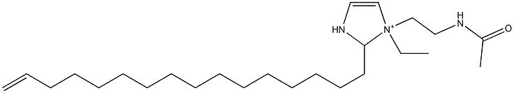 1-[2-(Acetylamino)ethyl]-1-ethyl-2-(15-hexadecenyl)-4-imidazoline-1-ium Struktur