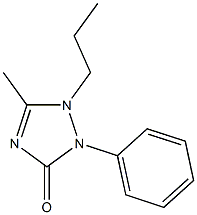 1-Propyl-5-methyl-2-phenyl-1,2-dihydro-3H-1,2,4-triazol-3-one Struktur