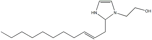 2-(2-Undecenyl)-4-imidazoline-1-ethanol Struktur