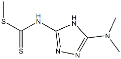 N-(5-Dimethylamino-4H-1,2,4-triazol-3-yl)dithiocarbamic acid methyl ester Struktur