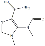 1-Methyl-5-[formyl(ethyl)amino]-1H-imidazole-4-carboxamidine Struktur