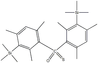 Trimethylsilyl(2,4,6-trimethylphenyl) thioketoneoxide Struktur