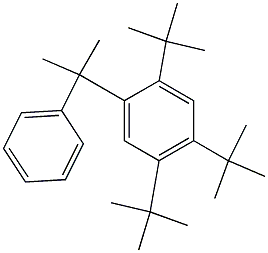 2-(2,4,5-Tri-tert-butylphenyl)-2-phenylpropane Struktur