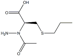 (2S)-2-(Aminomethylcarbonylamino)-3-(propylthio)propionic acid Struktur