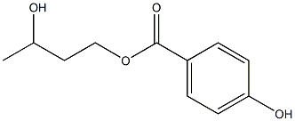 4-Hydroxybenzoic acid 3-hydroxybutyl ester Struktur