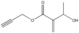 3-Hydroxy-2-methylenebutyric acid 2-propynyl ester Struktur