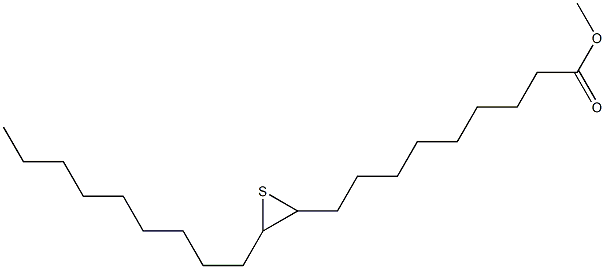 10,11-Epithioicosanoic acid methyl ester Struktur