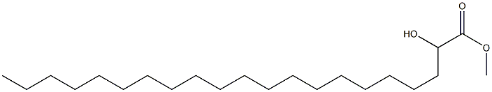 2-Hydroxyhenicosanoic acid methyl ester Struktur