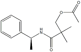 N-[(1S)-1-Phenylethyl]-3-(acetyloxy)-2,2-dimethylpropanamide Struktur