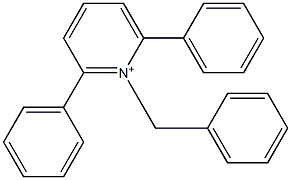 1-Benzyl-2,6-diphenylpyridinium Struktur