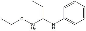 Ethoxy[1-(phenylamino)propyl]silane Struktur