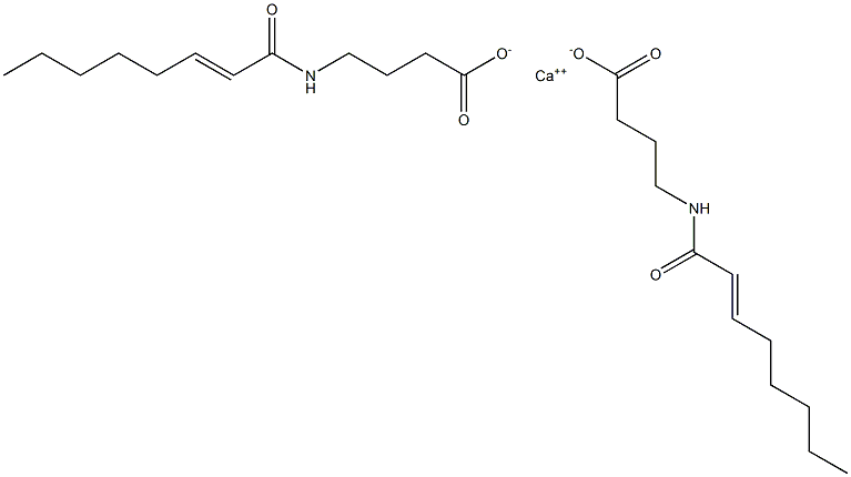 Bis[4-(2-octenoylamino)butyric acid]calcium salt Struktur