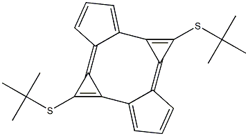 1,5-Di(tert-butylthio)dicyclopenta[a,e]dicyclopropa[c,g]cyclooctene Struktur