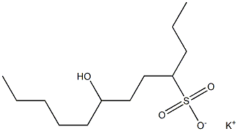 7-Hydroxydodecane-4-sulfonic acid potassium salt Struktur