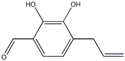 2,3-Dihydroxy-4-(2-propenyl)benzaldehyde Struktur