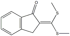 2-[Bis(methylthio)methylene]-1-indanone Struktur