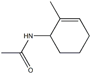 N-Acetyl-2-methyl-2-cyclohexen-1-amine Struktur