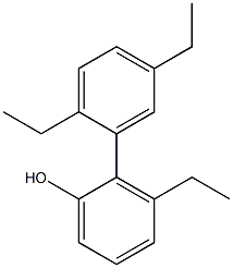 3-Ethyl-2-(2,5-diethylphenyl)phenol Struktur