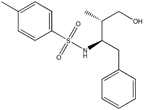 (2S,3R)-2-Methyl-3-(4-methylphenylsulfonylamino)-4-phenyl-1-butanol Struktur