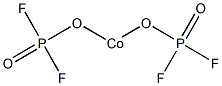 Bis(difluorophosphinyloxy)cobalt(II) Struktur