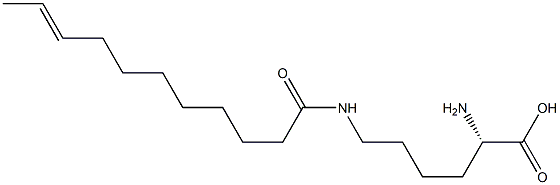 N6-(9-Undecenoyl)lysine Struktur