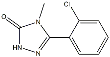 4-Methyl-5-(2-chlorophenyl)-2H-1,2,4-triazol-3(4H)-one Struktur