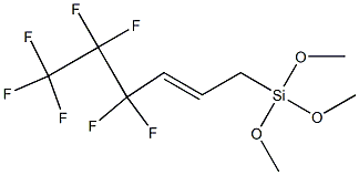 1-[Trimethoxysilyl]-4,4,5,5,6,6,6-heptafluoro-2-hexene Struktur