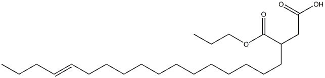 3-(13-Heptadecenyl)succinic acid 1-hydrogen 4-propyl ester Struktur