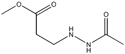 3-(2-Acetylhydrazino)propionic acid methyl ester Struktur