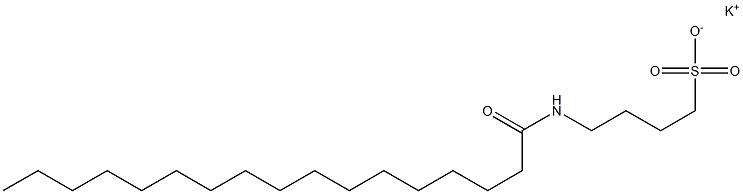 4-Heptadecanoylamino-1-butanesulfonic acid potassium salt Struktur